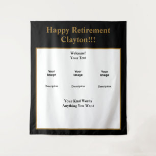 Retirement Celebration Photo Tapestry