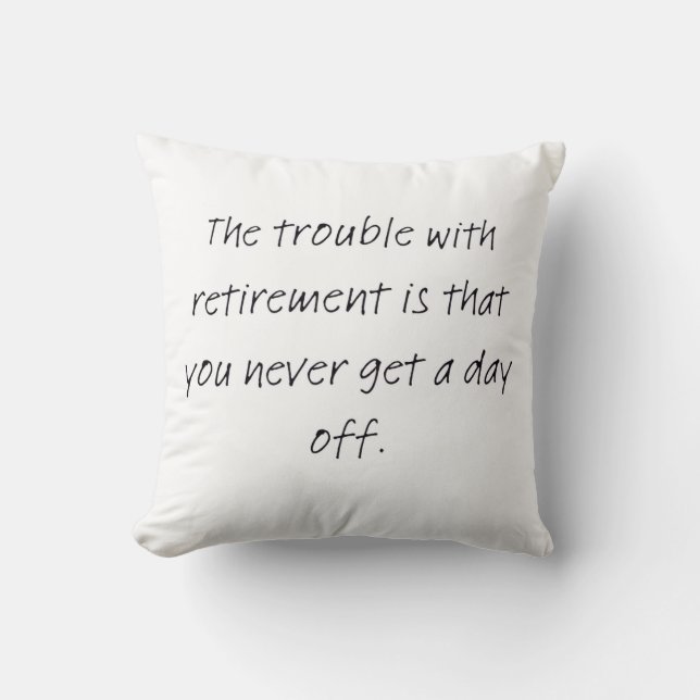 Retirement christmas  throw pillow (Front)