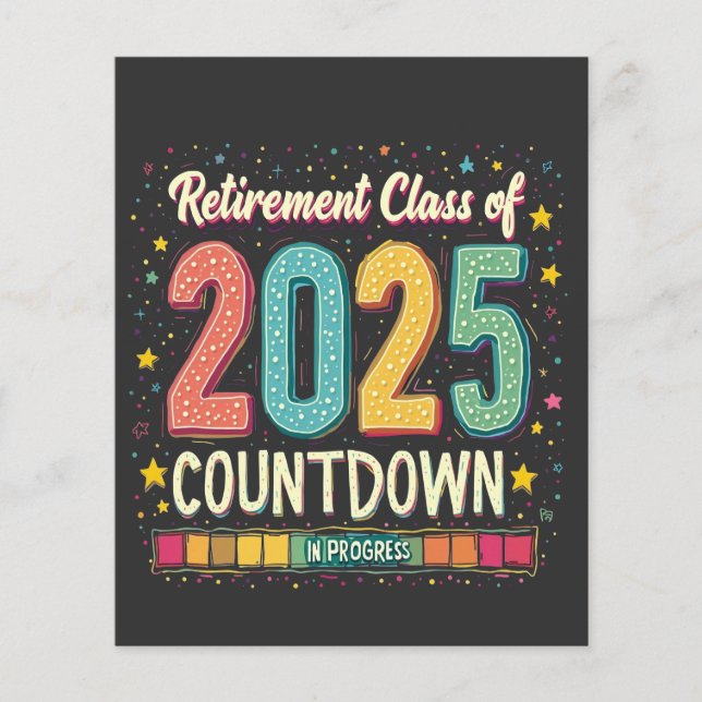 Retirement Class of 2025 in Process Graduation  Flyer (Front)