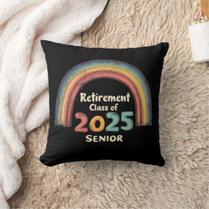 Retirement Class of 2025 Senior Milestone Moment Throw Pillow