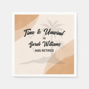 Retirement Company Farewell Party Napkin