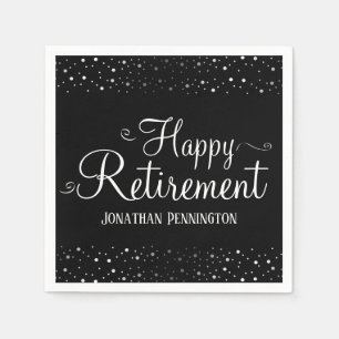 Retirement Confetti Napkin