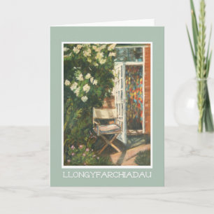 Retirement Congratulations Card: Welsh Greeting Card