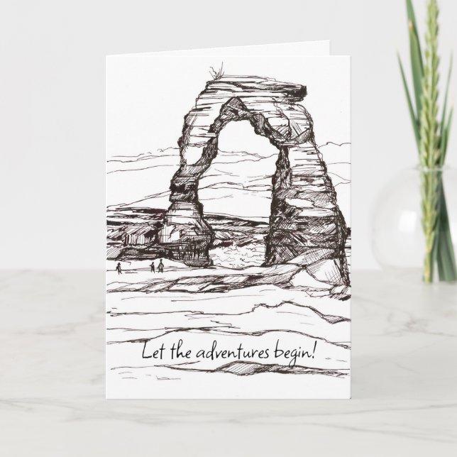 Retirement Congratulations Delicate Arch Adventure Card (Front)