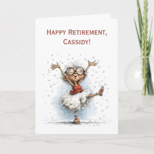Retirement Congratulations Happy Retiree Ballerina Card