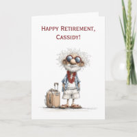 Retirement Congratulations, Retiree Travelling Man