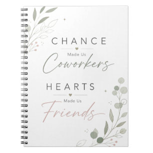 Retirement Coworker Friendship Appreciation Gift Notebook