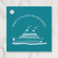 Retirement Cruise Ship Party Favour