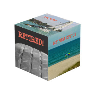 Retirement Custom Photo Cube