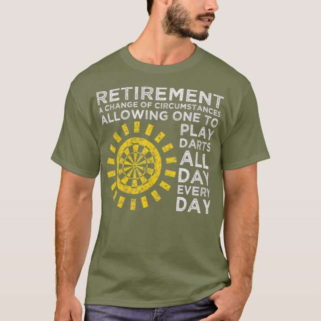 Retirement Darts Dart Player T-Shirt (Front)