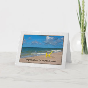 Retirement, Day at the Beach Card