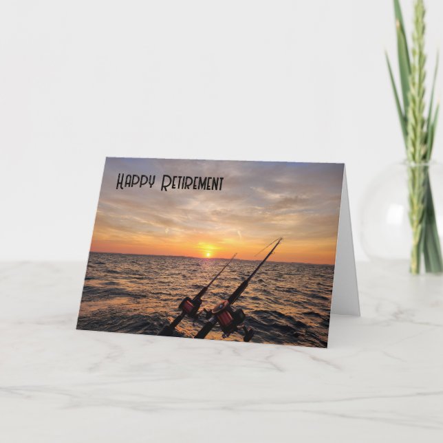 Retirement Fishing Poles Card (Front)