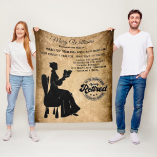 Retirement Fleece Blanket