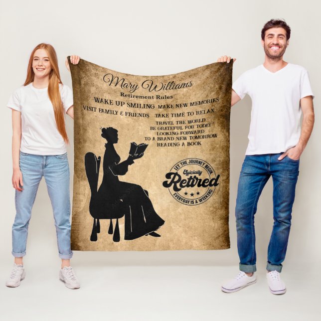 Retirement Fleece Blanket (In Situ)