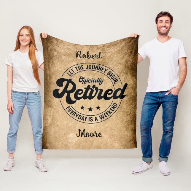 Retirement  fleece blanket (In Situ)