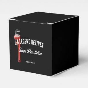 Retirement For A Plumber Favor Box