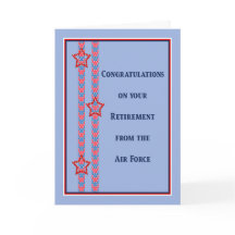 Retirement from Air Force Card
