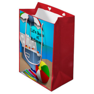 Retirement - Fun at the Beach Medium Gift Bag