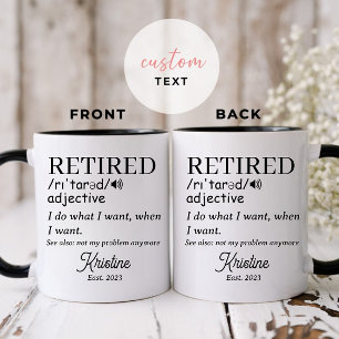 Retirement Funny Retired Definition Mug