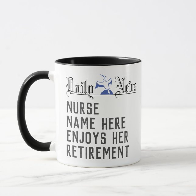 Retirement Gift for a Nurse Mug (Left)