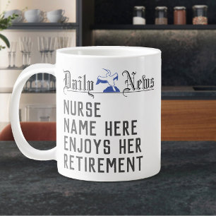 Retirement Gift for a Nurse. Retired Nurse Large Coffee Mug