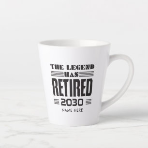 Retirement Gift for Coworker Custom Latte Mug