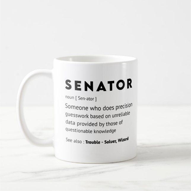 Retirement Gift ideas for Legislator Lawmaker  Coffee Mug (Left)