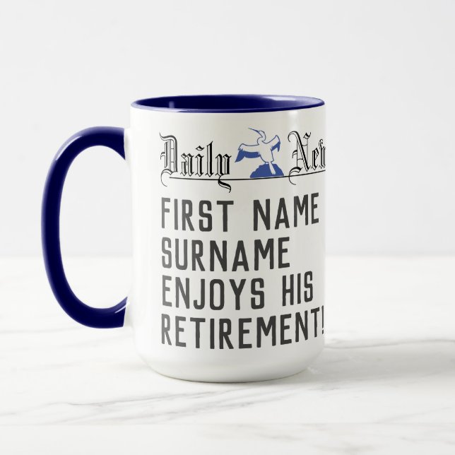 Retirement Gift Mug (Left)