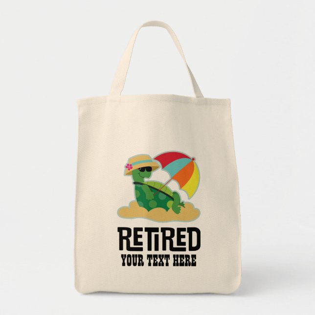 Retirement Gift Personalized Retired Tote Bag (Front)