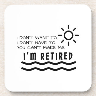 Retirement Gifts Funny For Men Women Dad Mom Coaster