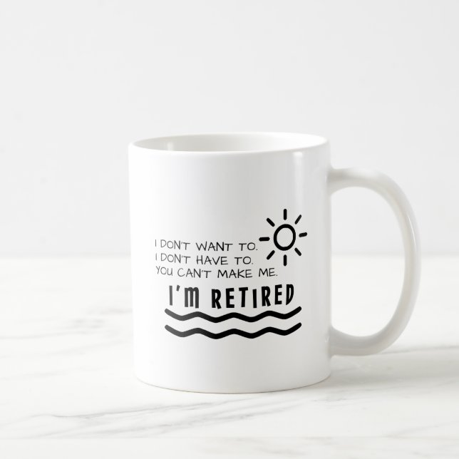 Retirement Gifts Funny For Men Women Dad Mom Coffee Mug (Right)