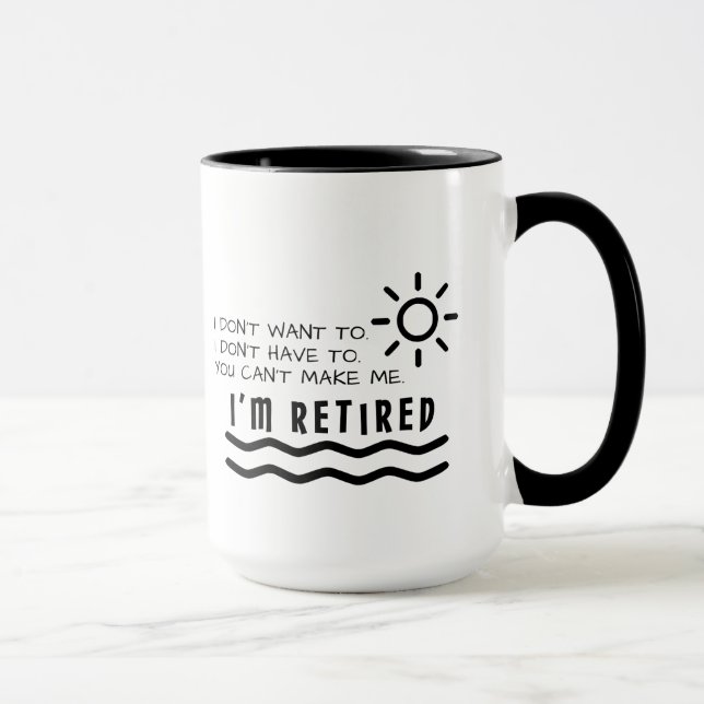 Retirement Gifts Funny For Men Women Dad Mom Mug (Right)