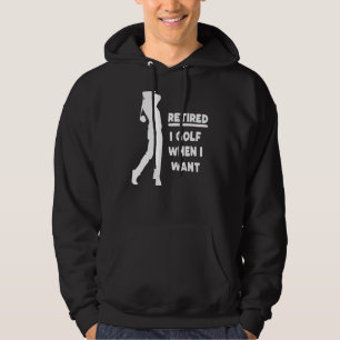 Retirement Golfer Retired Dad Golf Mom Golf Ball C Hoodie