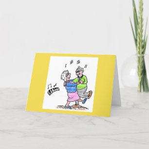 RETIREMENT GREETING CARD - DANCING