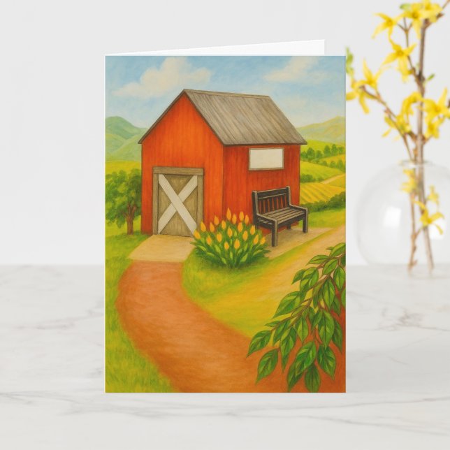 Retirement Greeting Card | Farewell & New Projects (Yellow Flower)