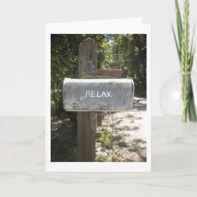 **RETIREMENT** HUMOR - RELAX-YOU REMEBER HOW? CARD (Front)