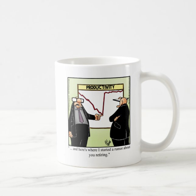 Retirement Humour Mug Gift (Right)