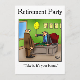 Retirement Humour Party Invitations "Spectickles"