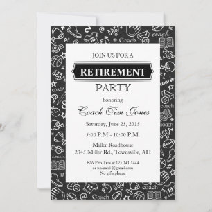 Retirement Invitation for Coach