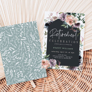 Retirement Invitation for Women, Editable Template