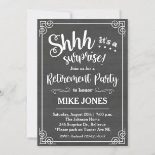 Retirement Invitation, Retirement Surprise Party Invitation