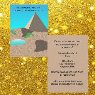 Retirement is going to be Monumental Invitation