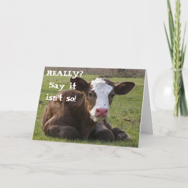 ***RETIREMENT*** IS SOMETHING TO MOO ABOUT CARD (Front)