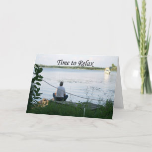 Retirement Lake Scene Card