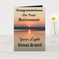 Retirement Light Shines Bright Sunset Sunshine