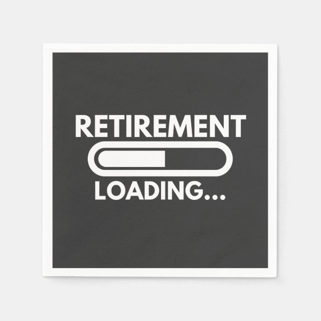 Retirement loading progress for all employees napkin (Front)