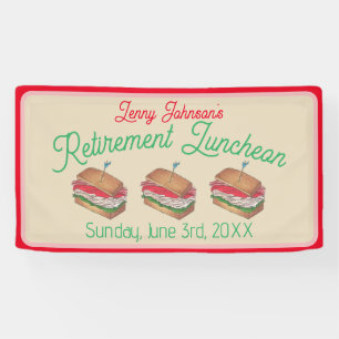 Retirement Luncheon Lunch Turkey Club Sandwich Banner