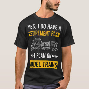 Retirement Model Train Trains Railroad Railway T-Shirt