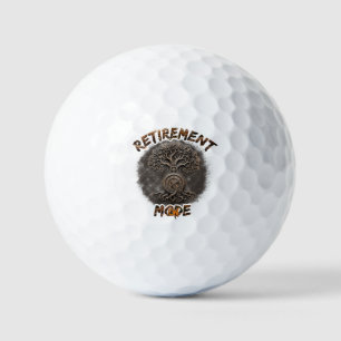 Retirement mood on  golf balls