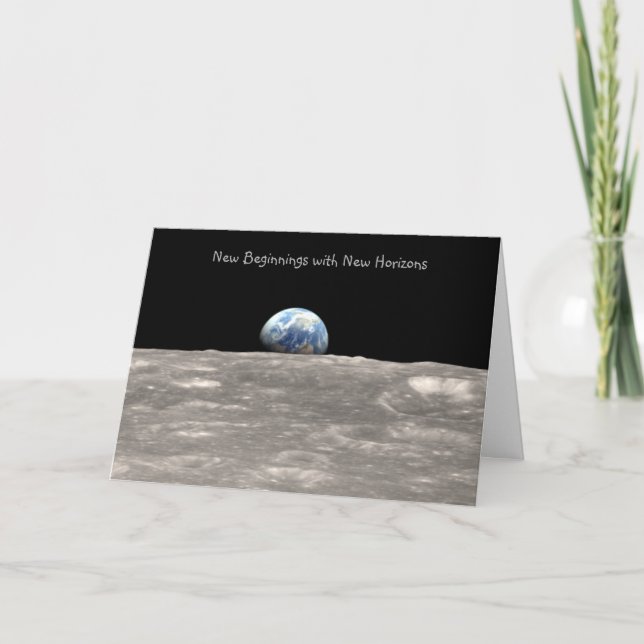 Retirement: New Beginnings w/ New Horizons Card (Front)